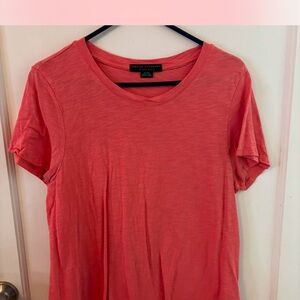 Front tie Coral Pink Women's Top